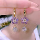 💖 Fashion Flower Crystal Earrings