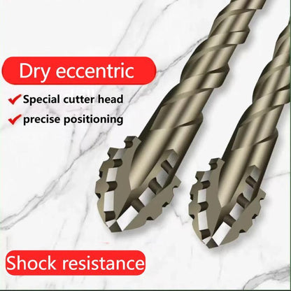 New Four-Flute Sawtooth Eccentric Drill Bit Set(1 Set 4 PCS)