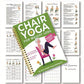 🔥30-Day Chair Yoga Weight Loss Spiral-Bound Notebook & Step-by-Step Exercise Guide - At-Home Fitness Journal