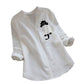 💕Hot Sale 49% OFF🌷V-neck Cat Print Long Sleeve Blouse