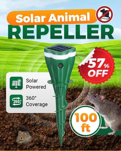 Hot Sale 50% OFF☘️Solar Powered Waterproof Animal Repellent