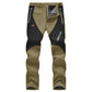 🏆LAST DAY SALE 49% OFF!!🔥Men's Waterproof Winter Trousers with Fleece Lining Cargo Pants