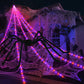 🕷️ Giant Hairy Spider Web Set | The Scariest Halloween Yard Decor 50% OFF NOW!