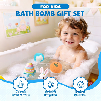12-Piece Bath Bomb Gift Set for Kids