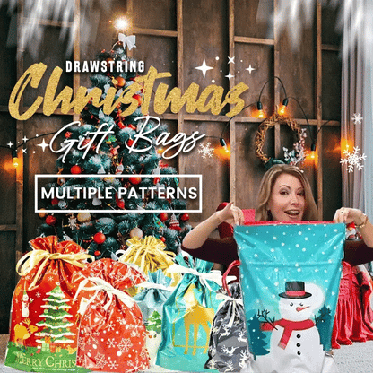 🎁70% OFF!!!-Ready for Christmas!🎅Drawstring Christmas Gift Bags (Biodegradable)🎁