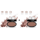 🖤50% OFF 2026 HOT SALE! 50K+ Sold Eyebrow Stamp Powder Kit with Applicator Brush, One Press Perfect Brow Stamp, Waterproof Long Lasting 24H Wear Eyebrow Makeup for Lazy Daily Salon-Like Brows