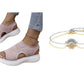⏳LAST DAY SALE ONLY ￡12.99!!💐 Women's Breathable Knit Platform Sandals – Air-permeable knit upper, cushioned sole & lightweight comfy summer footwear ✨