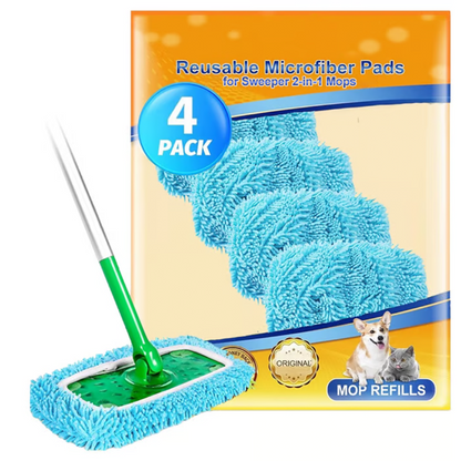 🔥Reusable Mop Pads for Wet & Dry Use