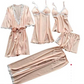 💖Limited Sale 50% OFF💖5 Piece Ice Silk Pajamas
