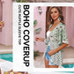 🌺 50% OFF! ✨ Women's Floral Kimono Cardigan – Ruffle Sleeves, Tie-Front & Flowy Beach Cover-Up 🏖️