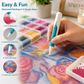 🔥 Last Day 50% OFF – 💎 Automatic Crystal Art Bead Dispenser Pen & Tray Set