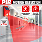 🎁Black Friday Sale - Limited time 49% OFF🏠Solar PIR Motion Sensor Alarm – 110dB Siren, Flashing LEDs & 4 Modes