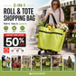 🛍️ 50% OFF NOW! 🛒 2-in-1 Convertible Shopping Tote – Hideaway wheels, 20kg capacity & expandable zipper – Compact, sturdy & perfect for markets & travel 📦
