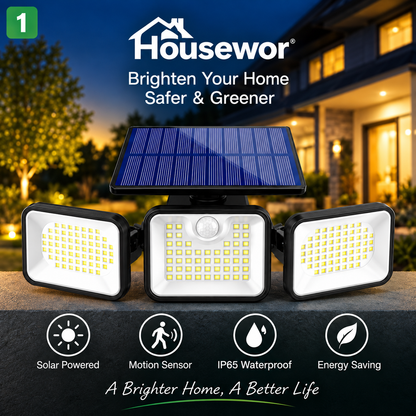 ⏳Limited-time 40% off⏰3-Head Solar Security Light with Motion Sensor