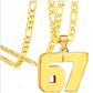 🔥Hot Sale✨ 67 Number Pendant Necklace – Fashion Statement Piece, 925 Sterling Silver & Gift Box 💎🎁