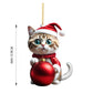 🎄10 pieces😻Cat Christmas tree ornament✨Hanging cat ornaments