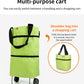 🛍️✨ Convertible shopping tote – hides wheels, holds 20kg, expands with zipper!
