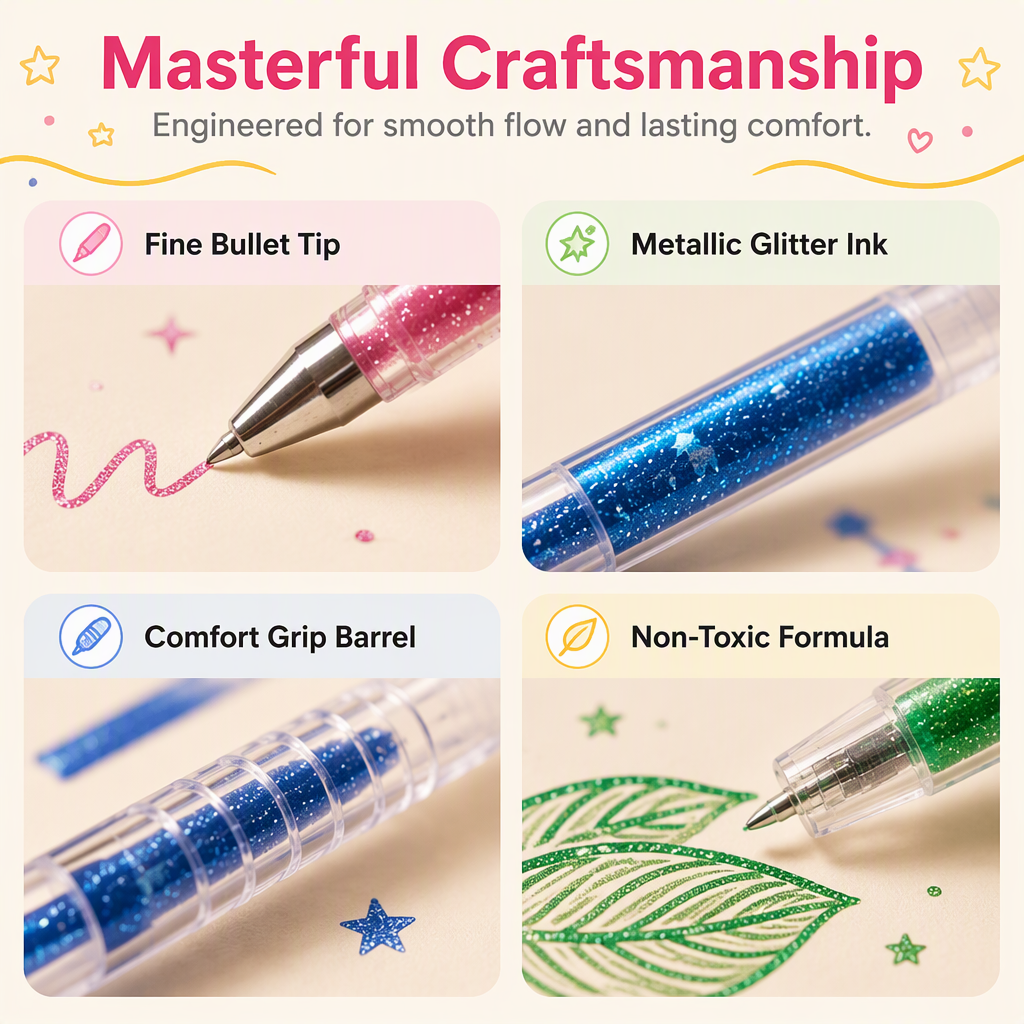 🎅Christmas Gift idea 50%OFF -🎁Glitter Gel Pen Set