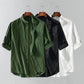 Kortemouwen Linnen Herenshirt