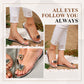 🌷Sale 49% off💟Flat sandals with clear rhinestones for women