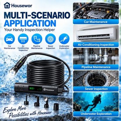 🔎 Plug-and-play endoscope camera - compatible with Android, iPhone and iPad for direct connection