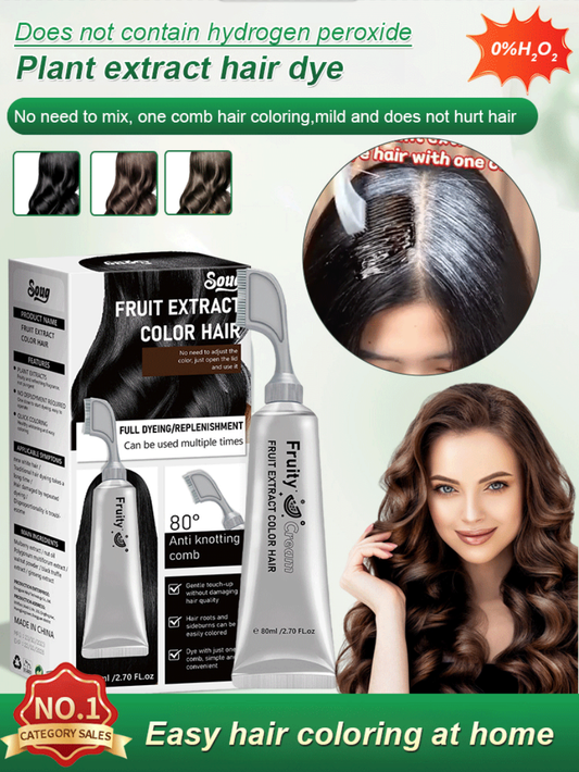✨Limited Time Big Sale - 50% OFF✨ Fruit Essence Hair Dyeing Comb