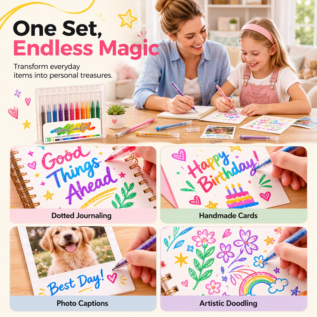 🎅Christmas Gift idea 50%OFF -🎁Glitter Gel Pen Set