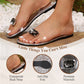 🌷Sale 49% off💟Flat sandals with clear rhinestones for women