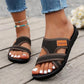 Wide Feet Comfortable Open Toe Flat Sandals