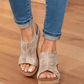 🔥Save 50% off🔥Women's Leather Platform Wedge Orthopedic Sandals