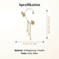💕Valentine's Day Special – 50% discount💕Simple ear clips with butterfly and flower motifs & tassels – elegant & comfortable, no piercing required 🌸🦋