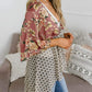🌺 50% OFF! ✨ Women's Floral Kimono Cardigan – Ruffle Sleeves, Tie-Front & Flowy Beach Cover-Up 🏖️