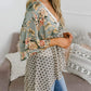 🌺 50% OFF! ✨ Women's Floral Kimono Cardigan – Ruffle Sleeves, Tie-Front & Flowy Beach Cover-Up 🏖️