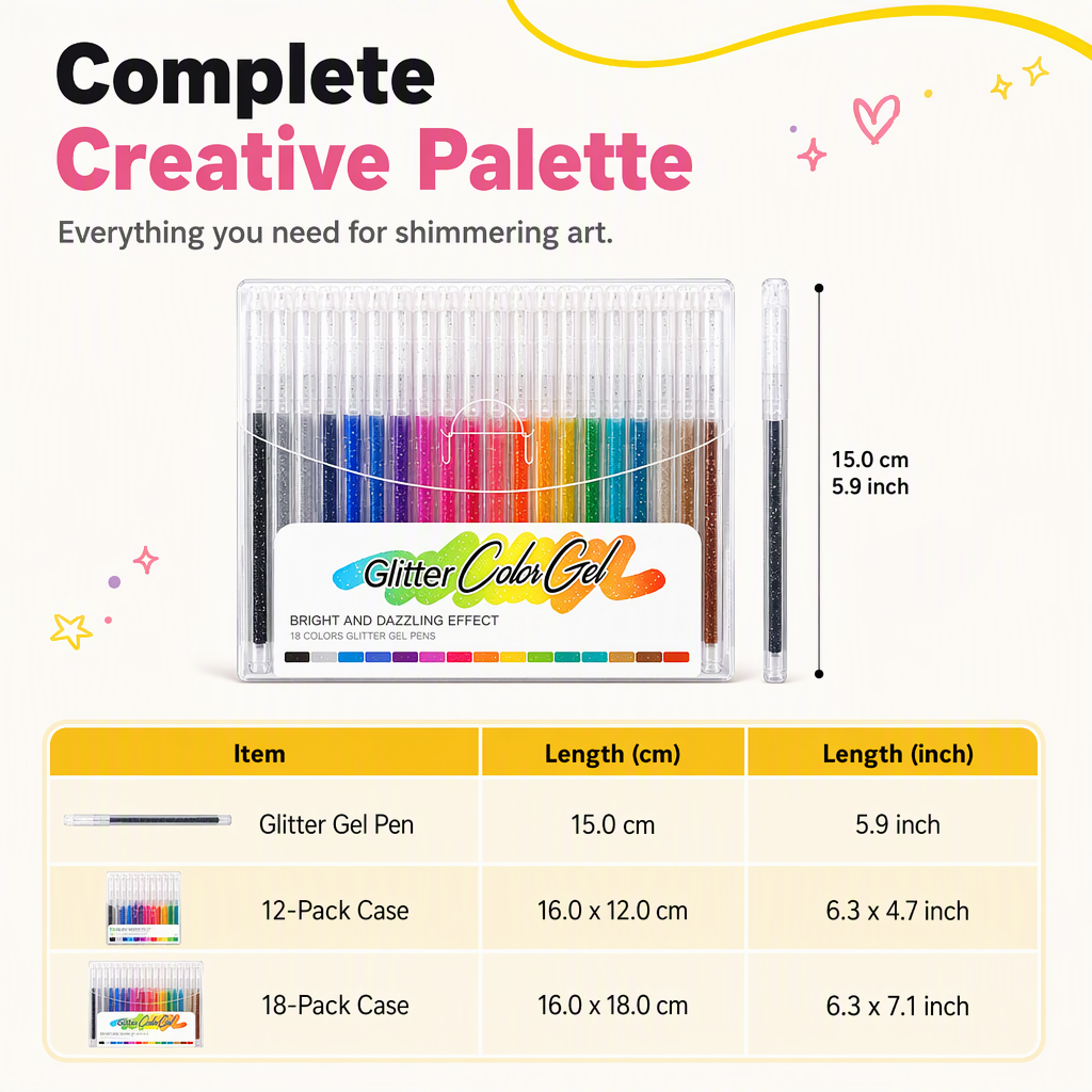 🎅Christmas Gift idea 50%OFF -🎁Glitter Gel Pen Set