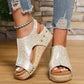🔥Save 50% off🔥Women's Leather Platform Wedge Orthopedic Sandals