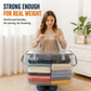 🔥 Limited-time offer – 49% OFF 📦 Large, extra-strong, transparent storage bag made of thick plastic for clothes, moving, and storage