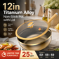 ⏳Time-limited Special⏰12in Titanium Alloy Non-Stick Pot with Lid