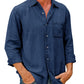 🔥Mens Long Sleeve Button Down Shirt