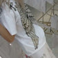 Casual Printed Top Drawstring Pants 2-Piece Set