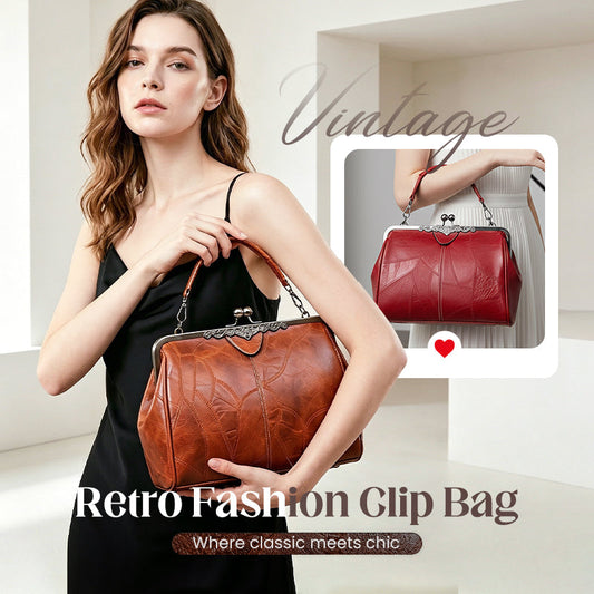 👛 2026 Retro Fashion Clip Bag – Stylish, Elegant & Practical for Everyday Use 👜✨