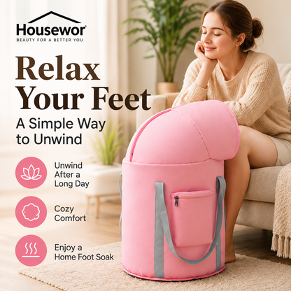Collapsible Foot Bath Basin For Soaking Feet