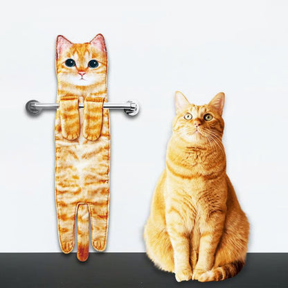 🎁Christmas Sale 49% Off🎉Cute Cat Hand Towel😺