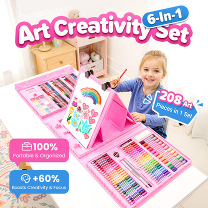 💗Hot Promotion 50% Off💗Deluxe 6-In-1 Art Creativity Set🎁The Best Present For Kids