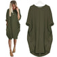 🔥Autumn Sale 49% OFF - Long Sleeve Casual Loose Pocket Dress🎁Buy 3 Pay 2