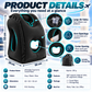 ✈️ Inflatable Ergonomic Hollow-Cutout Travel Pillow – PVC Flocking, Quick Inflate, With Storage Bag ✨