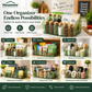 Space-Saving Kitchen Spice Organizer with Dividers