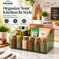 Space-Saving Kitchen Spice Organizer with Dividers