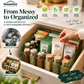 Space-Saving Kitchen Spice Organizer with Dividers