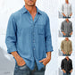 🔥Mens Long Sleeve Button Down Shirt