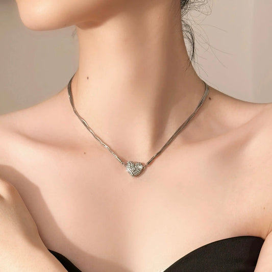 🎄Hot Sale Heart Diamond Necklace✨